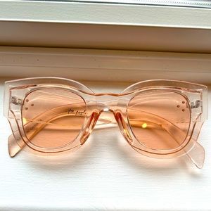 Free People, light pink sunglasses